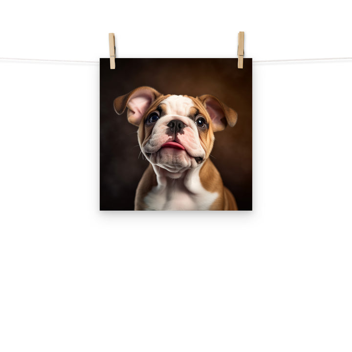 Bulldog Photo paper poster - PosterfyAI.com