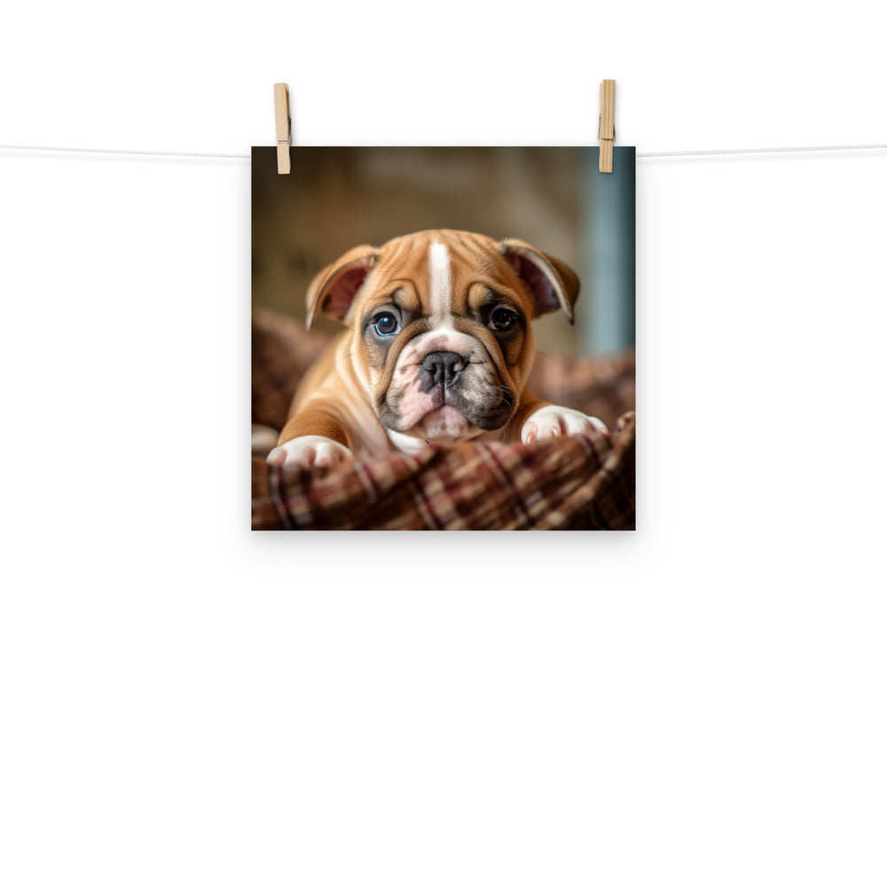 Bulldog Photo paper poster - PosterfyAI.com