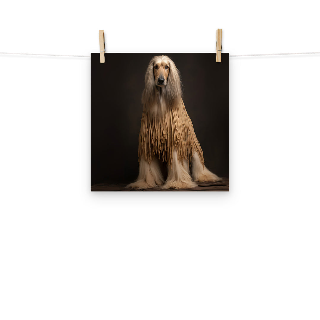 Afghan Hound Photo paper poster - PosterfyAI.com