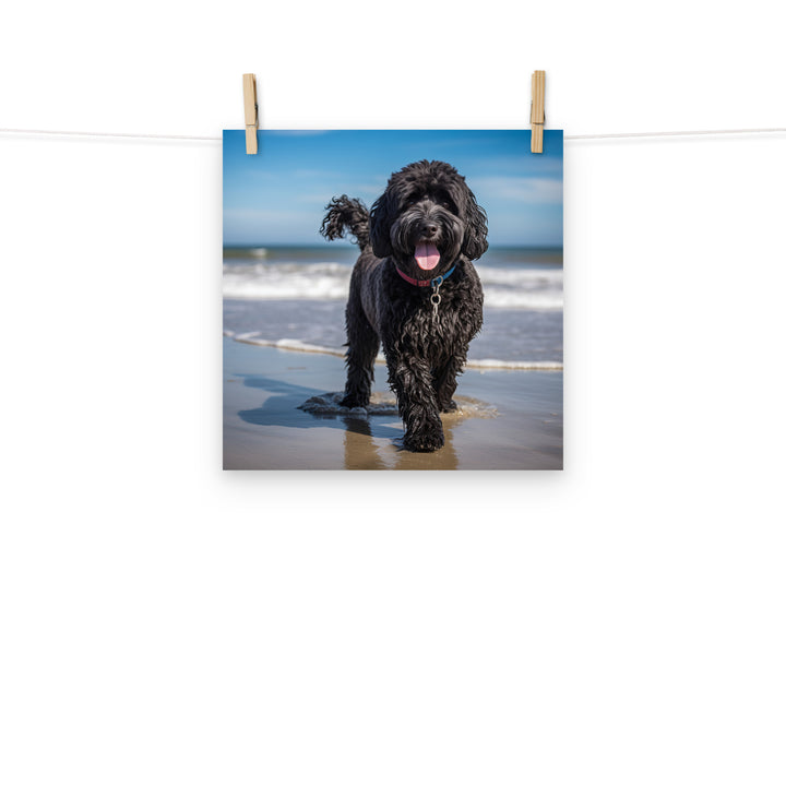 Portuguese Water Dog Photo paper poster - PosterfyAI.com