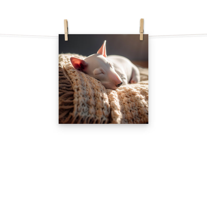 Bull Terrier Photo paper poster - PosterfyAI.com