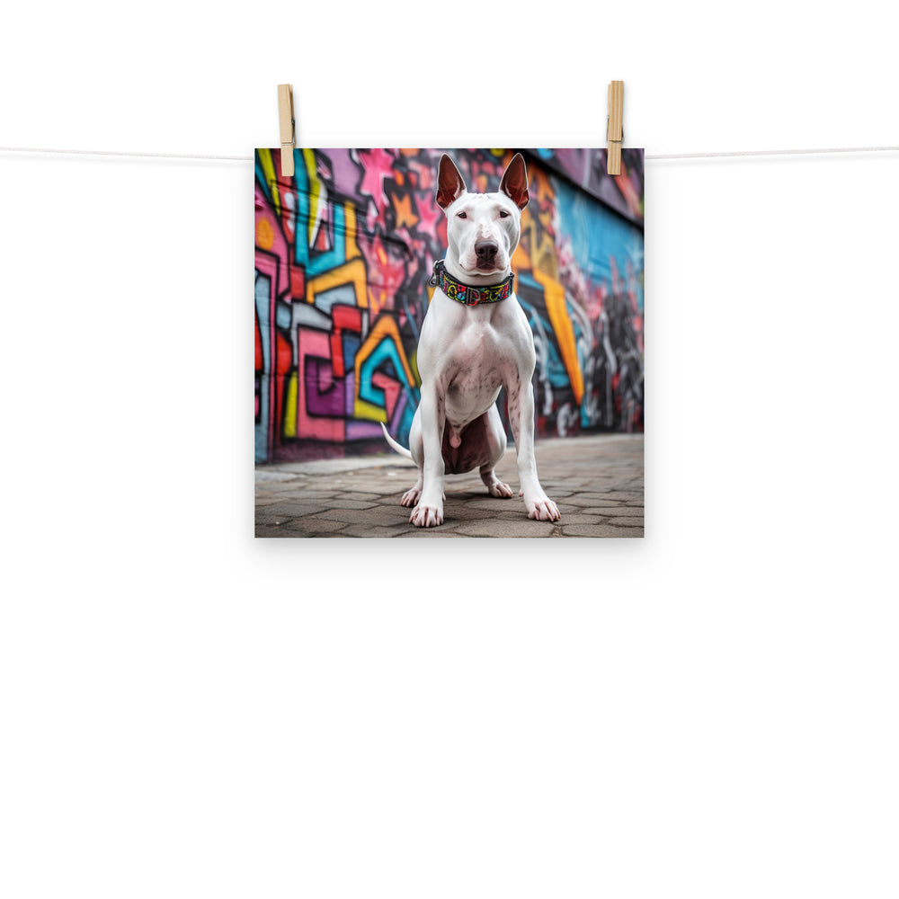 Bull Terrier Photo paper poster - PosterfyAI.com