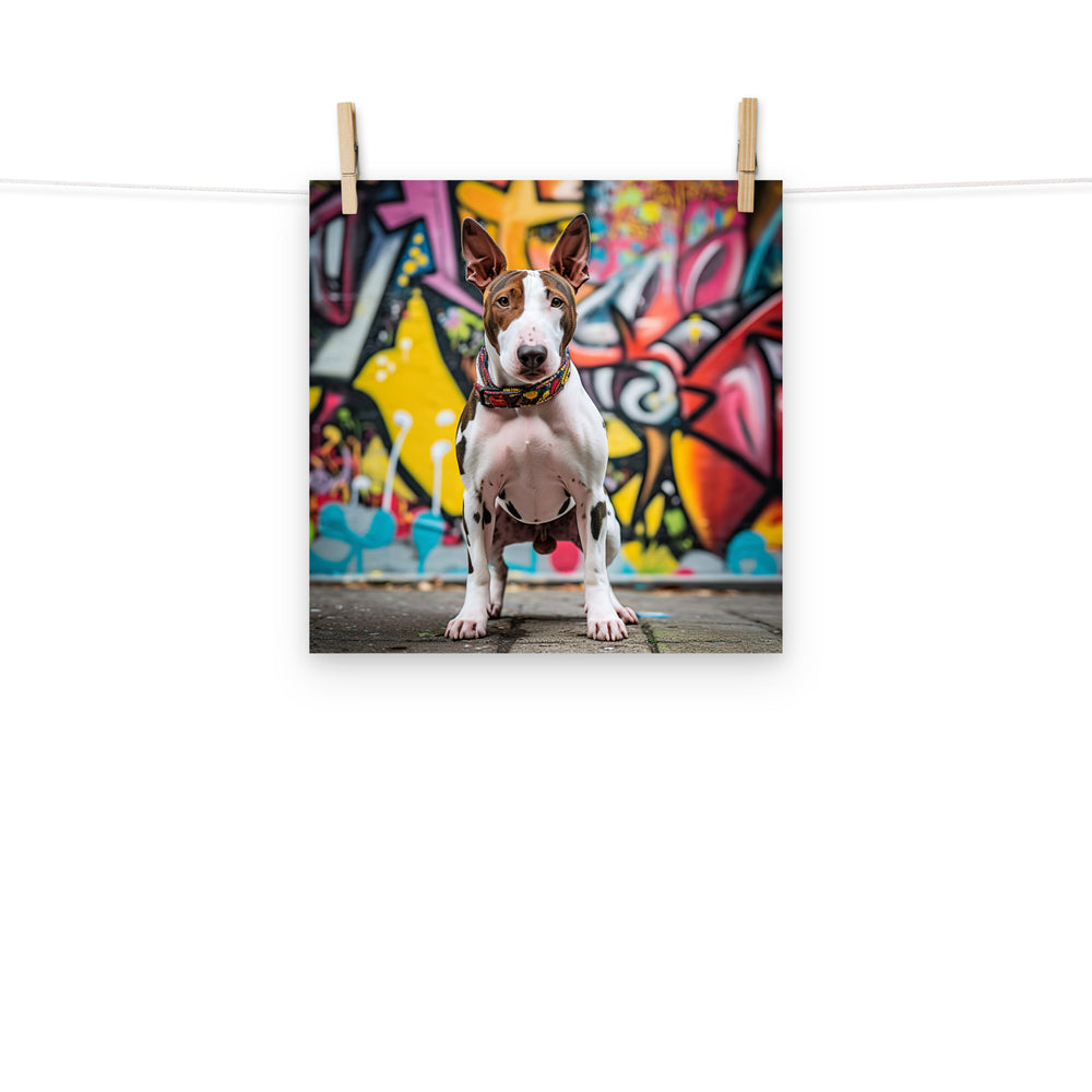 Bull Terrier Photo paper poster - PosterfyAI.com