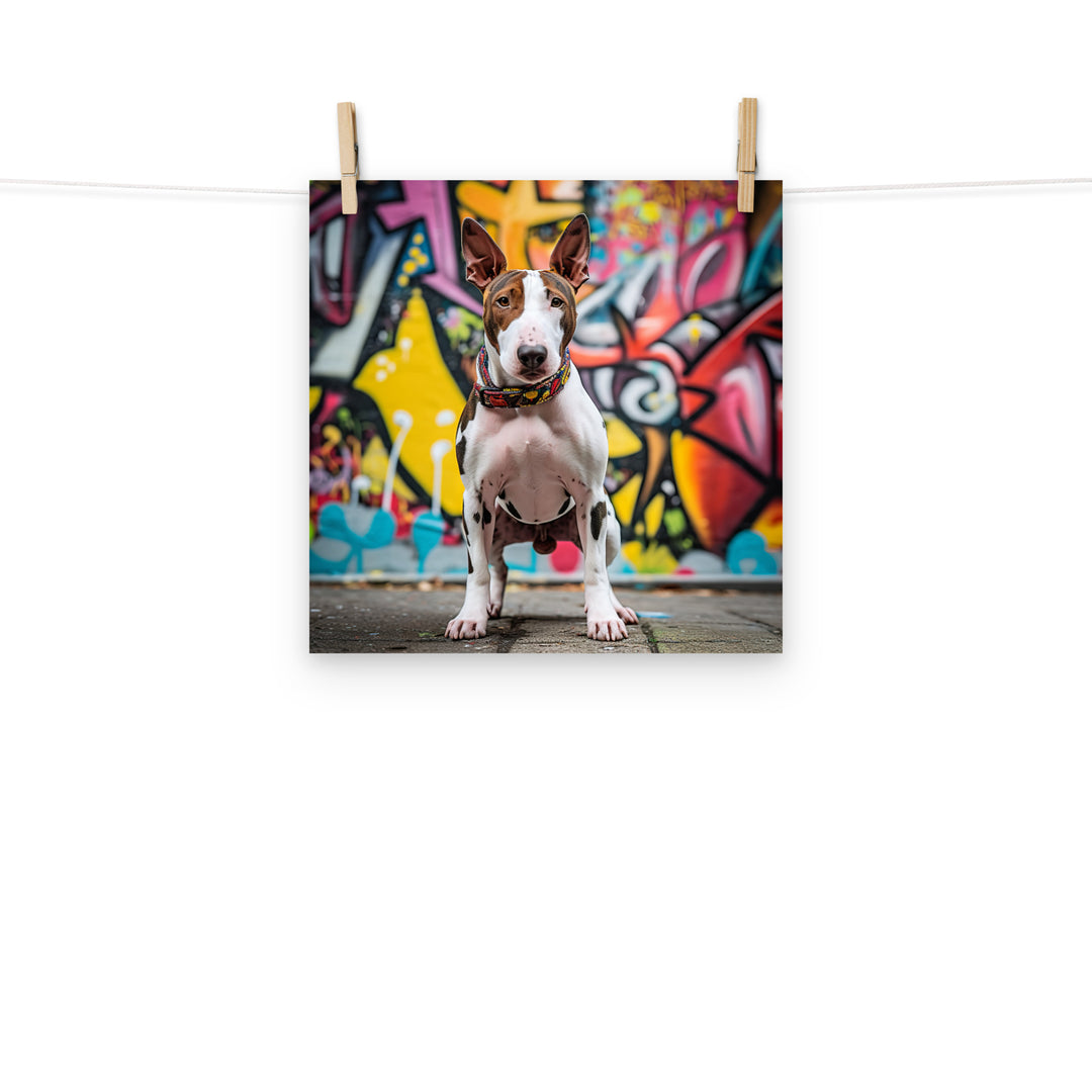 Bull Terrier Photo paper poster - PosterfyAI.com