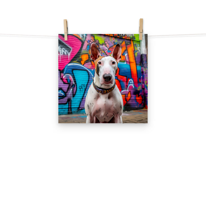 Bull Terrier Photo paper poster - PosterfyAI.com