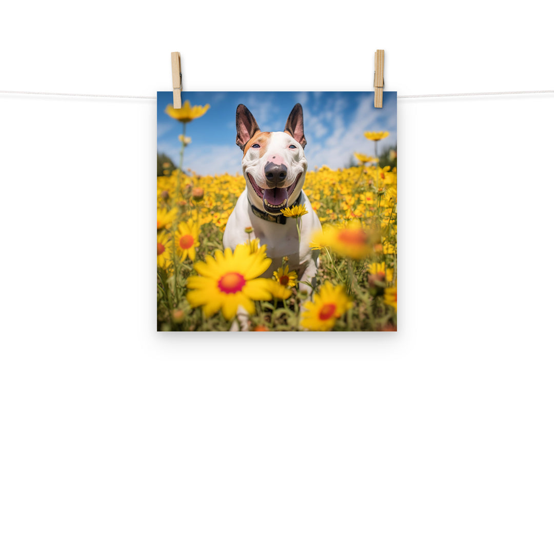 Bull Terrier Photo paper poster - PosterfyAI.com