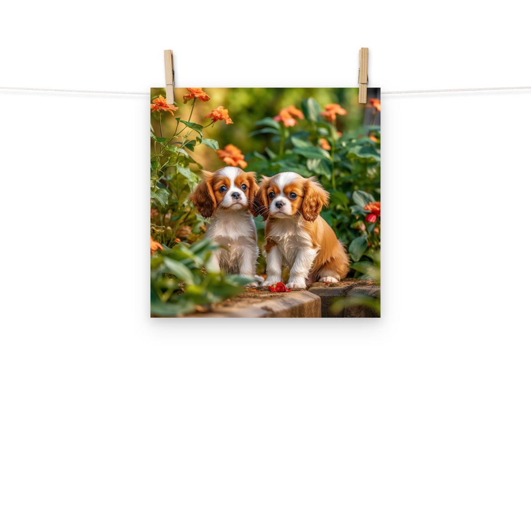 Cavalier King Charles Photo paper poster - PosterfyAI.com