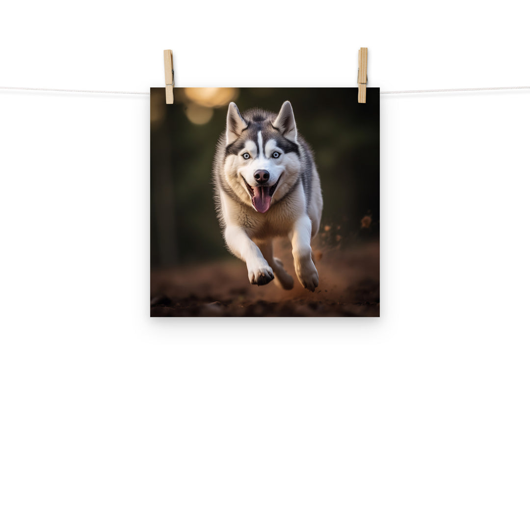 Siberian Husky Photo paper poster - PosterfyAI.com