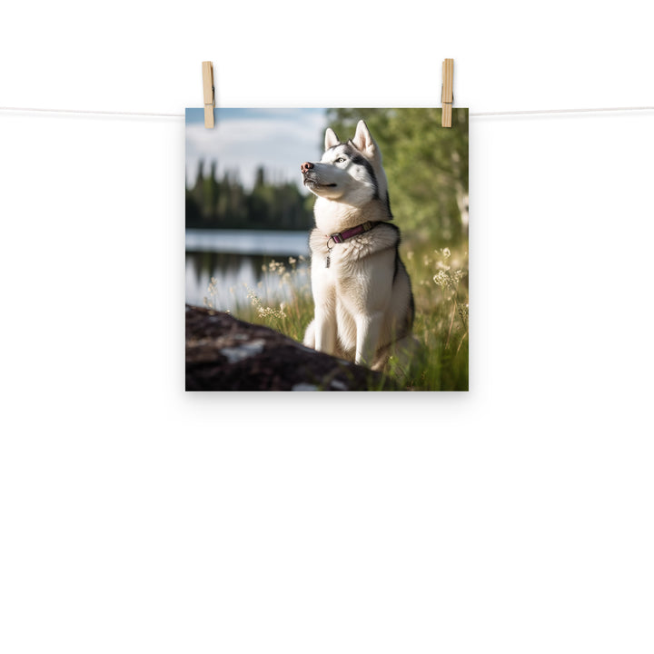 Siberian Husky Photo paper poster - PosterfyAI.com