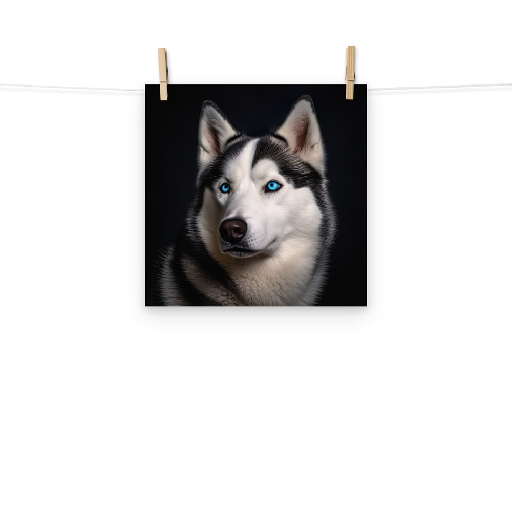 Siberian Husky Photo paper poster - PosterfyAI.com