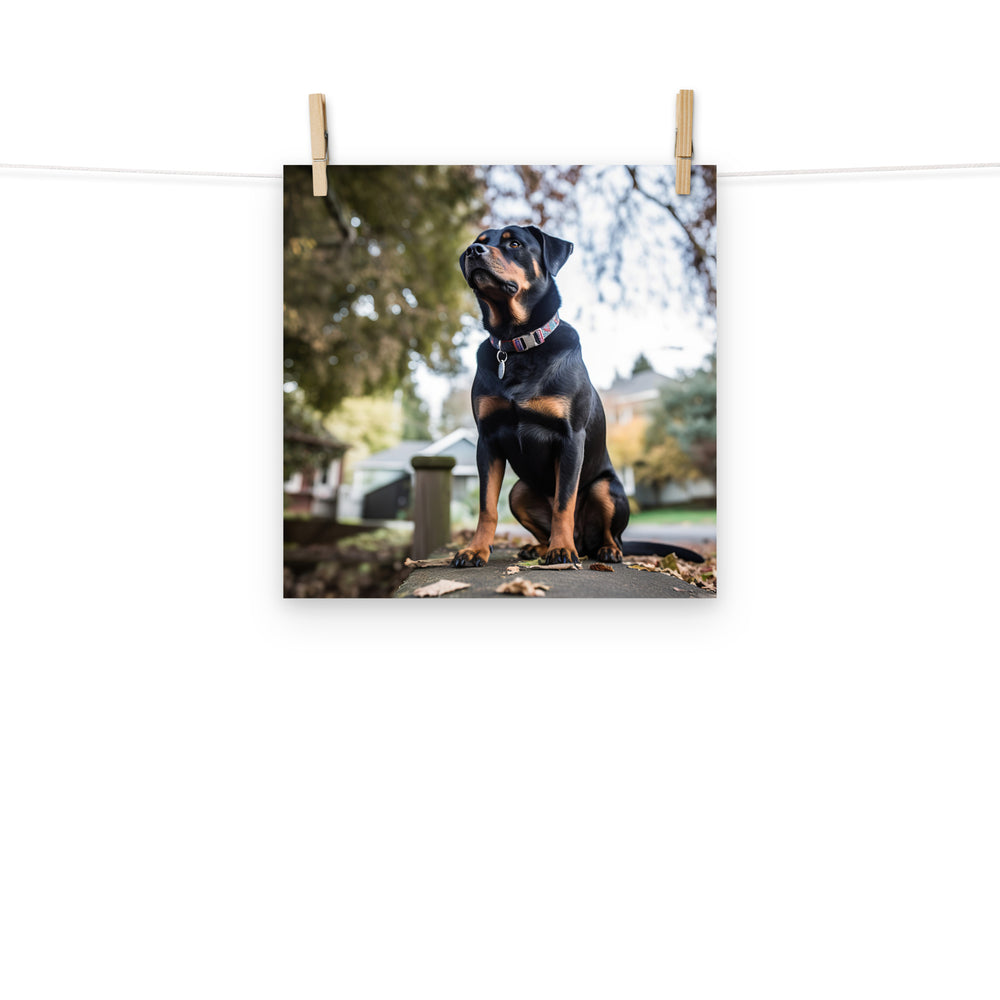 Rottweiler Photo paper poster - PosterfyAI.com