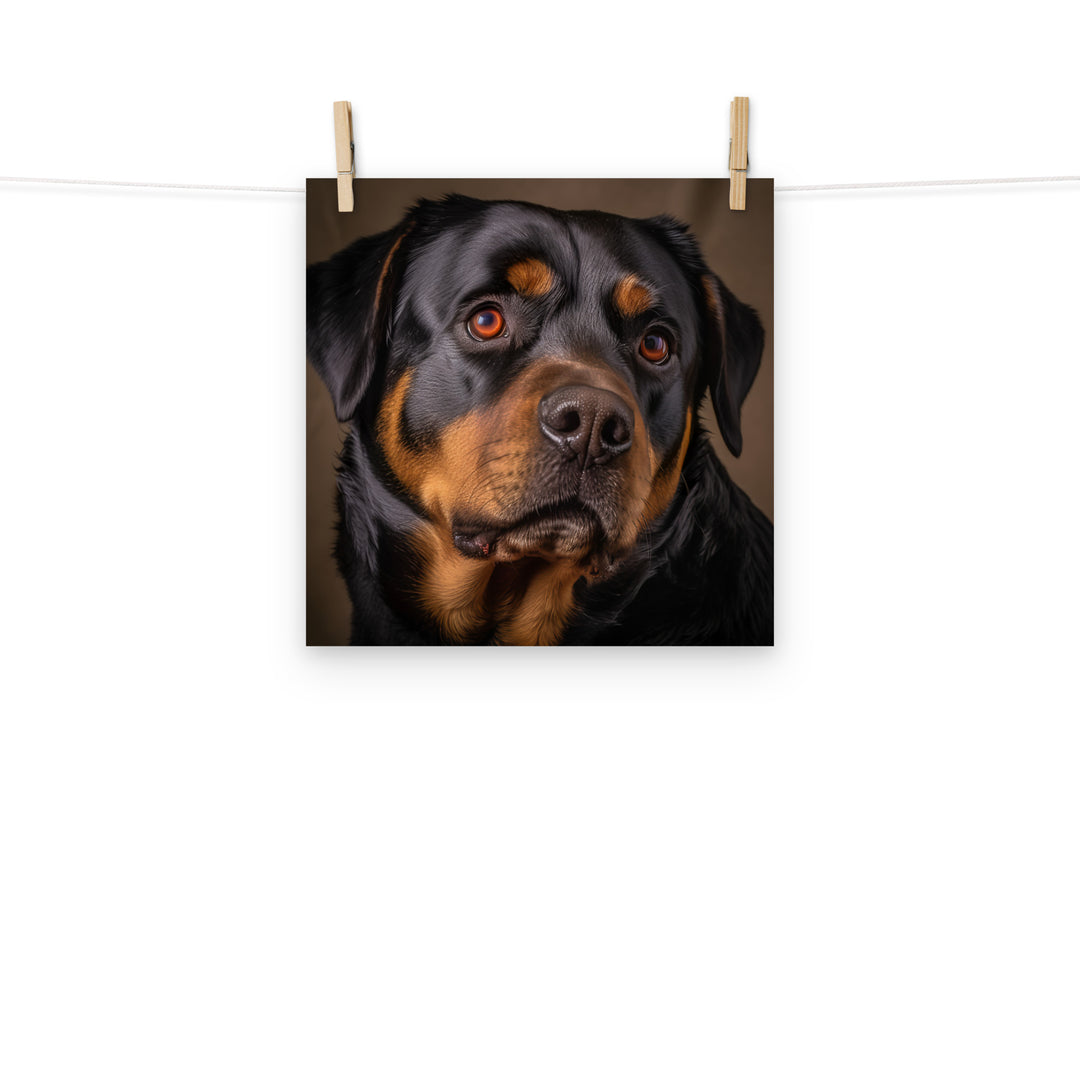 Rottweiler Photo paper poster - PosterfyAI.com