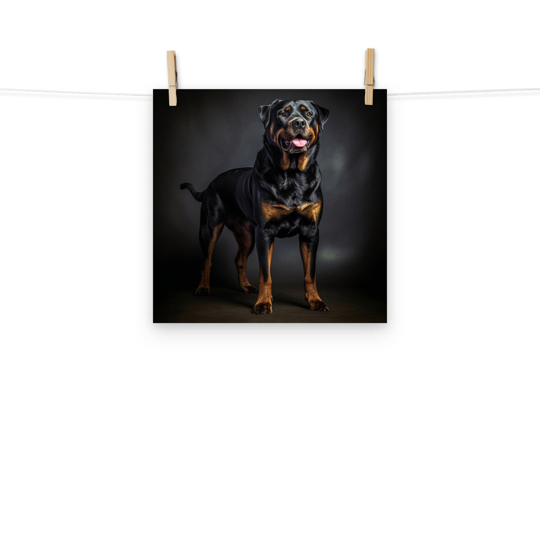 Rottweiler Photo paper poster - PosterfyAI.com