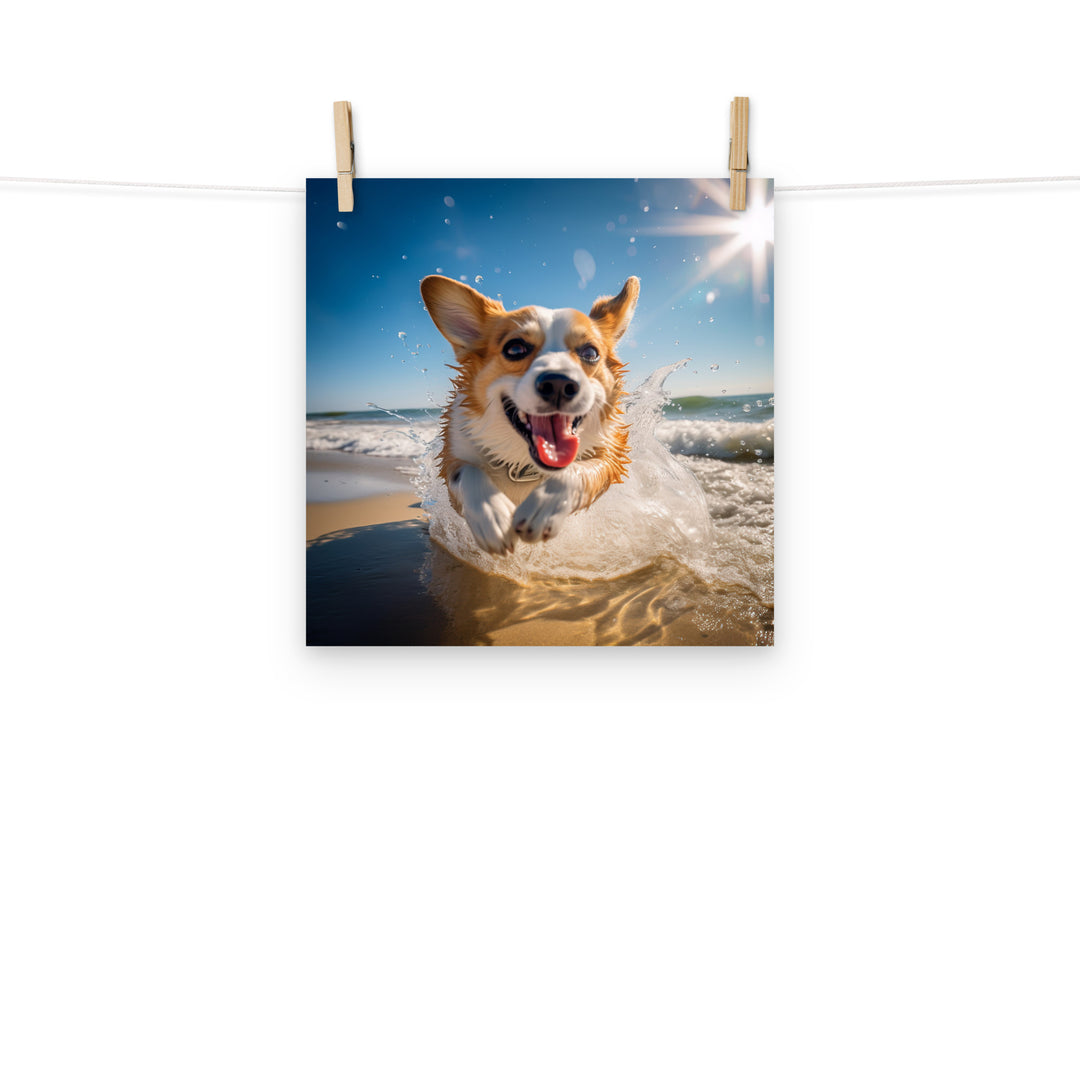 Welsh Corgi Photo paper poster - PosterfyAI.com