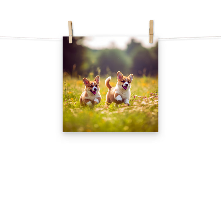 Welsh Corgi Photo paper poster - PosterfyAI.com