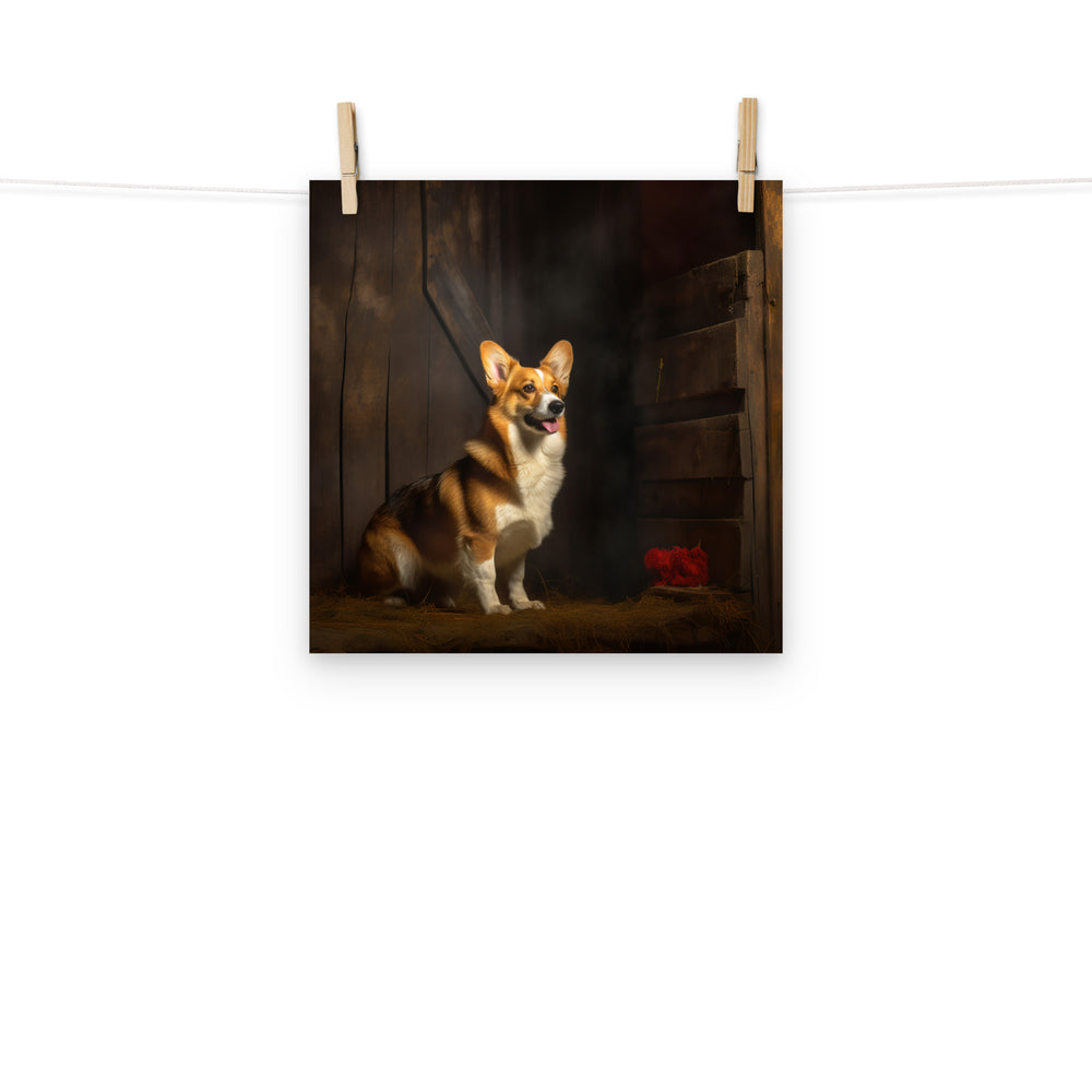 Welsh Corgi Photo paper poster - PosterfyAI.com