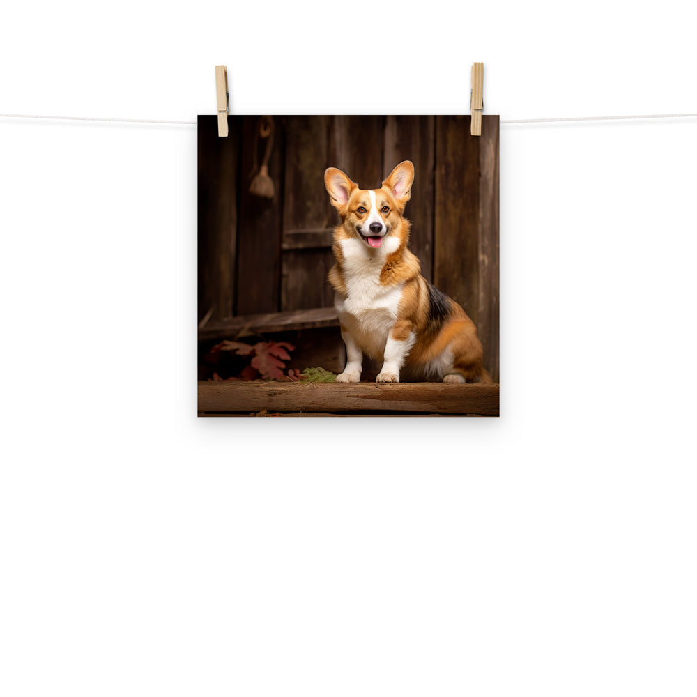 Welsh Corgi Photo paper poster - PosterfyAI.com