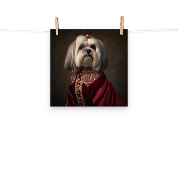 Lhasa Apso Photo paper poster - PosterfyAI.com