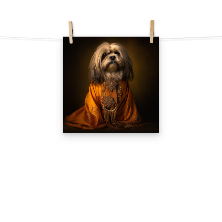 Lhasa Apso Photo paper poster - PosterfyAI.com