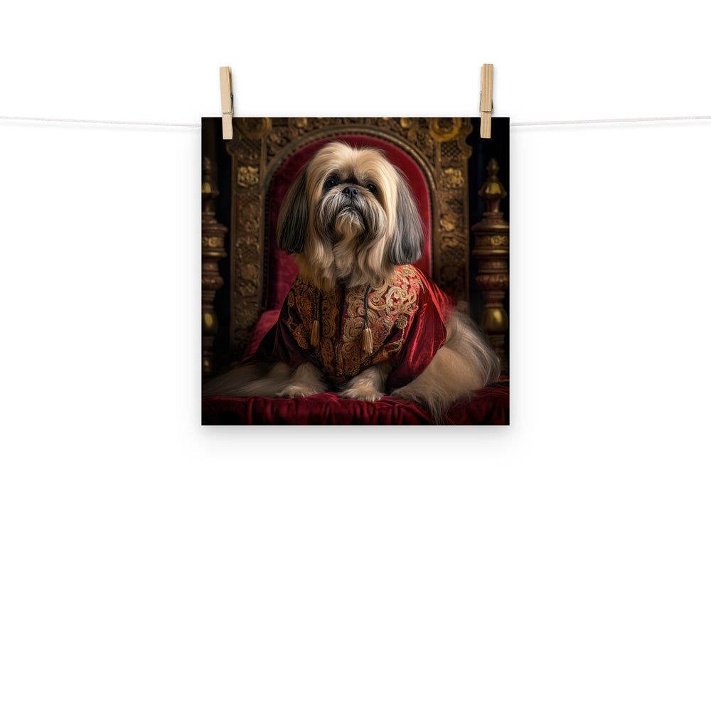 Lhasa Apso Photo paper poster - PosterfyAI.com