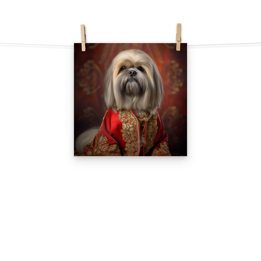 Lhasa Apso Photo paper poster - PosterfyAI.com