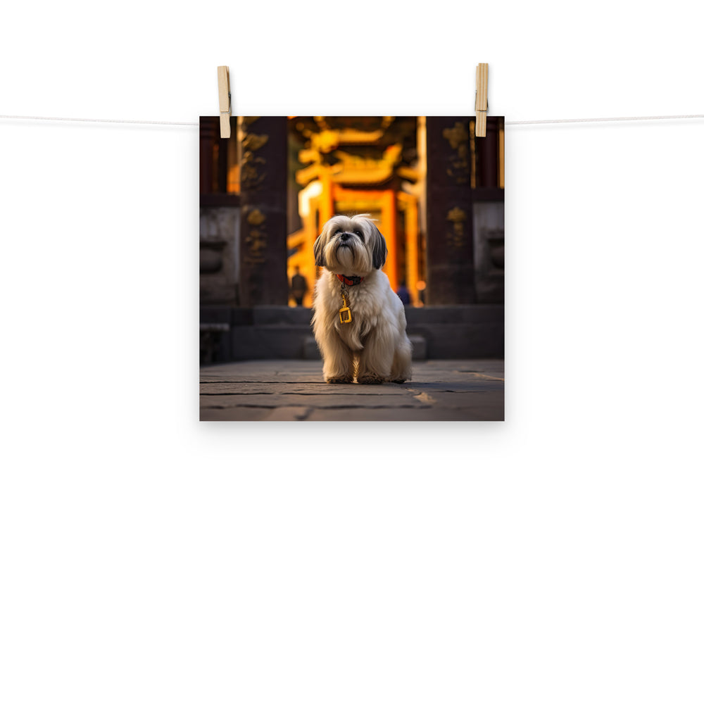 Lhasa Apso Photo paper poster - PosterfyAI.com