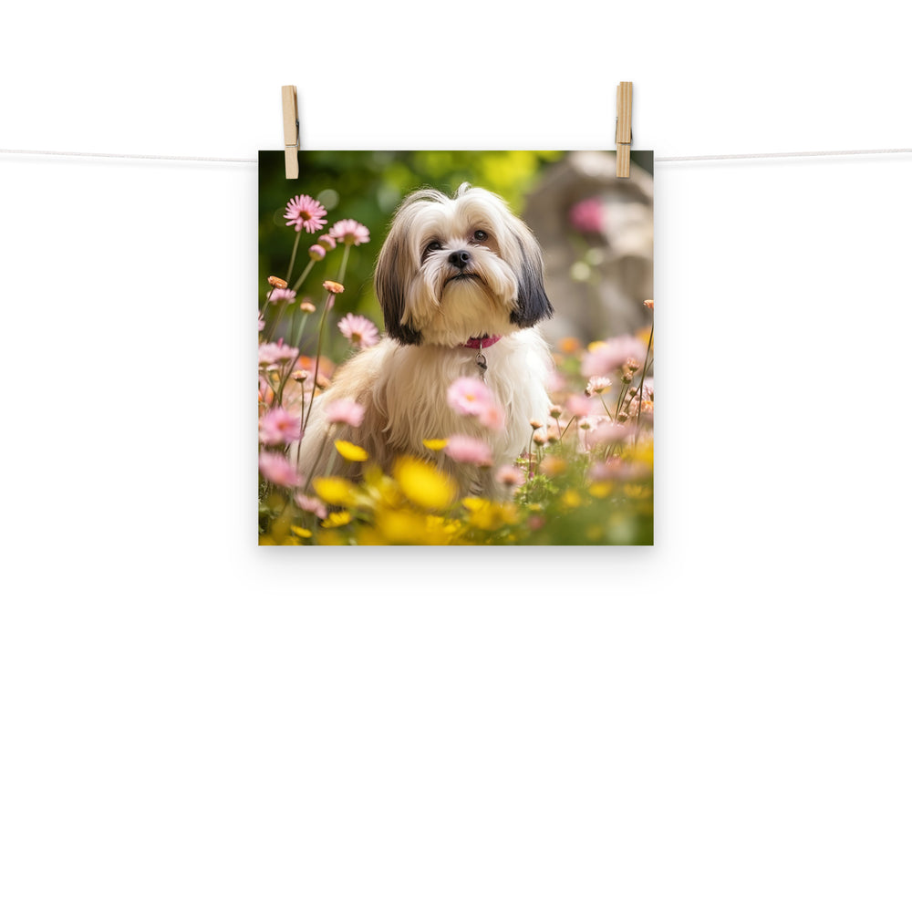 Lhasa Apso Photo paper poster - PosterfyAI.com