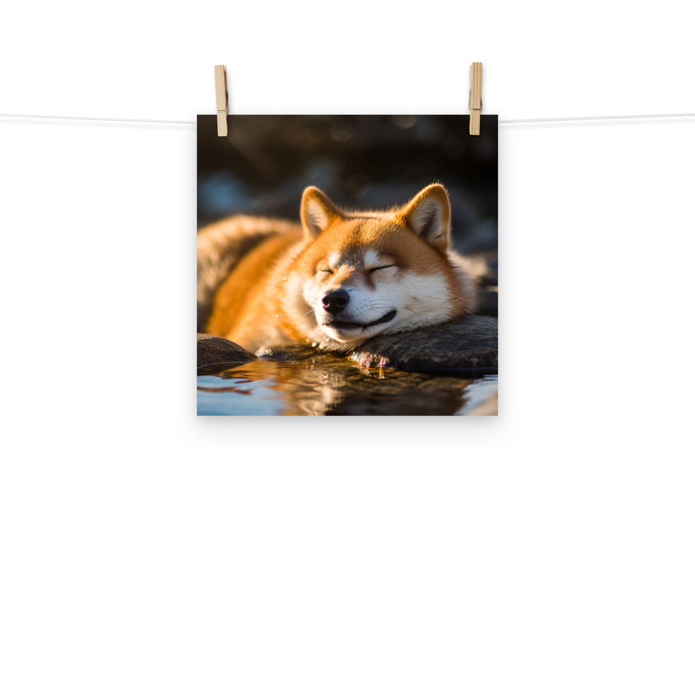 Shiba Inu Photo paper poster - PosterfyAI.com