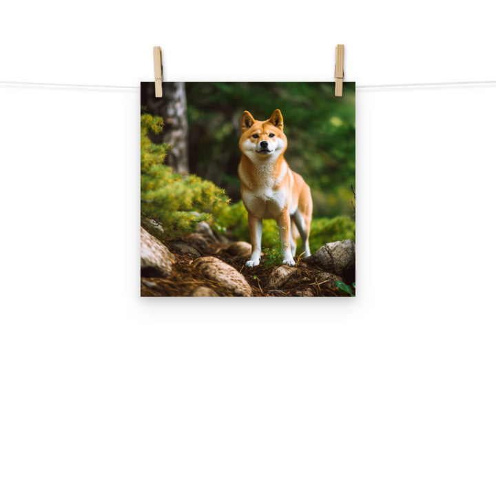 Shiba Inu Photo paper poster - PosterfyAI.com