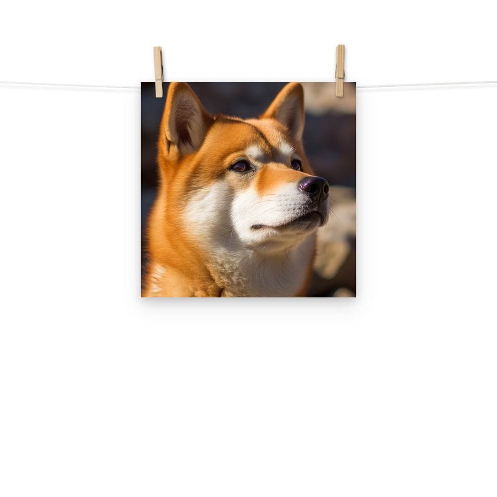 Shiba Inu Photo paper poster - PosterfyAI.com