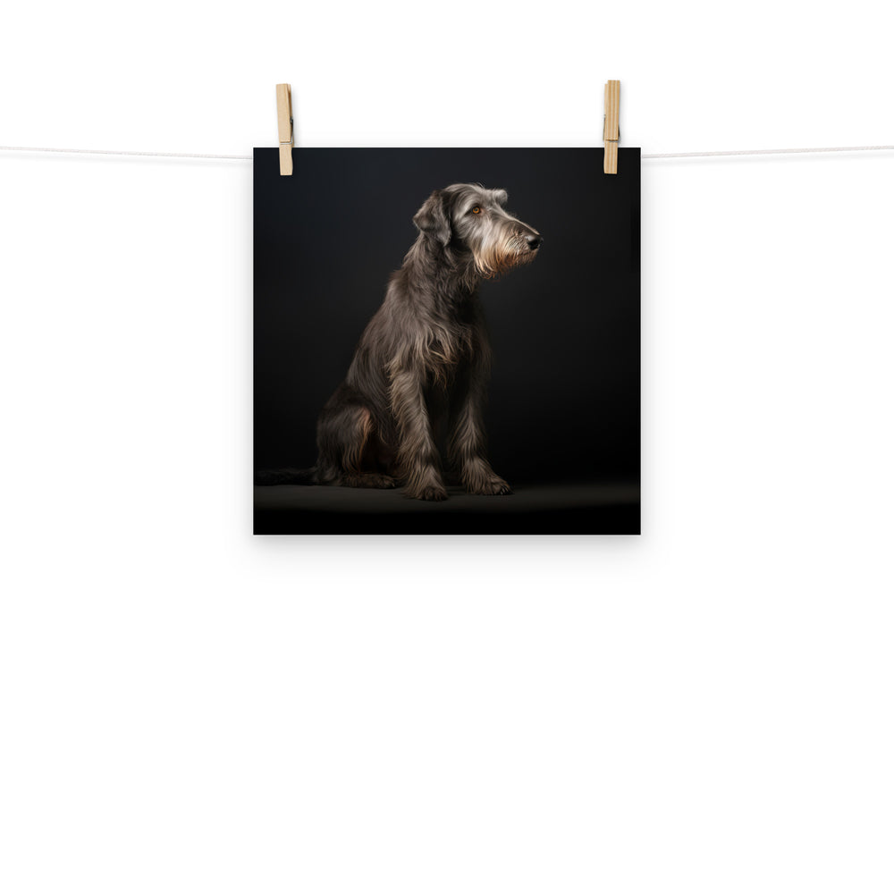 Scottish Deerhound Photo paper poster - PosterfyAI.com