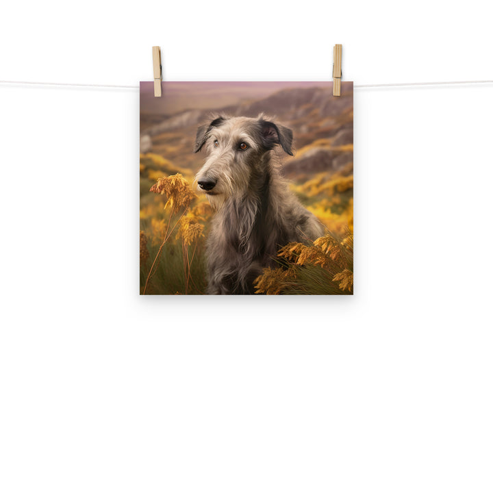 Scottish Deerhound Photo paper poster - PosterfyAI.com