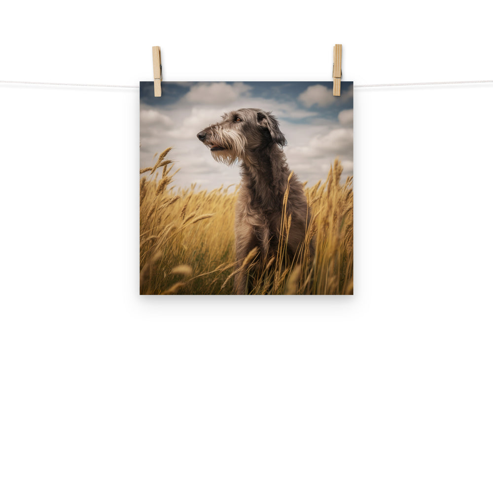 Scottish Deerhound Photo paper poster - PosterfyAI.com