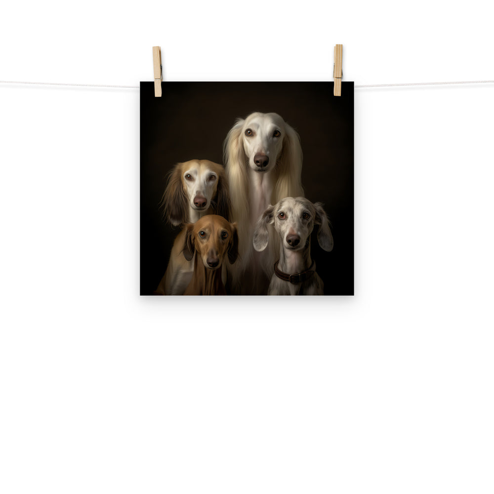 Saluki Photo paper poster - PosterfyAI.com