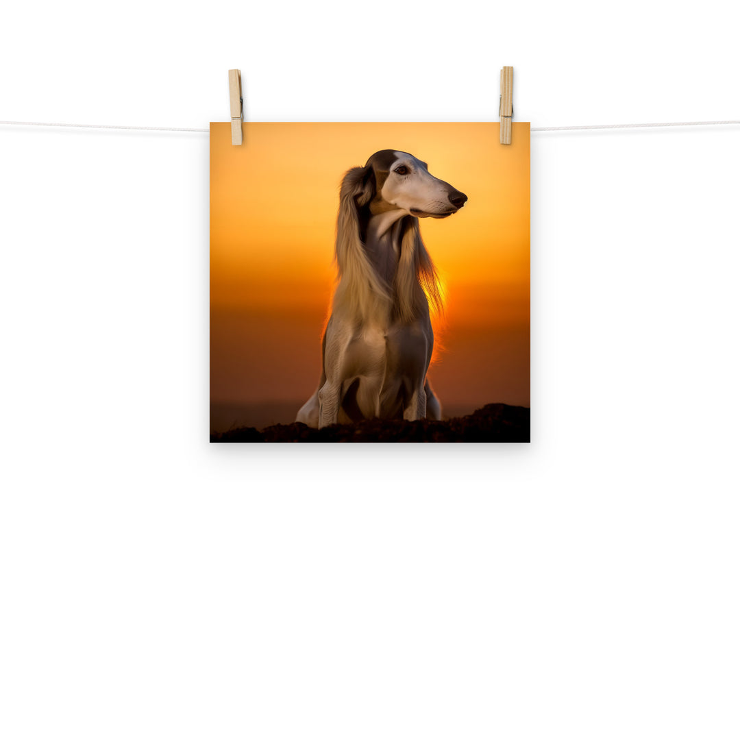 Saluki Photo paper poster - PosterfyAI.com