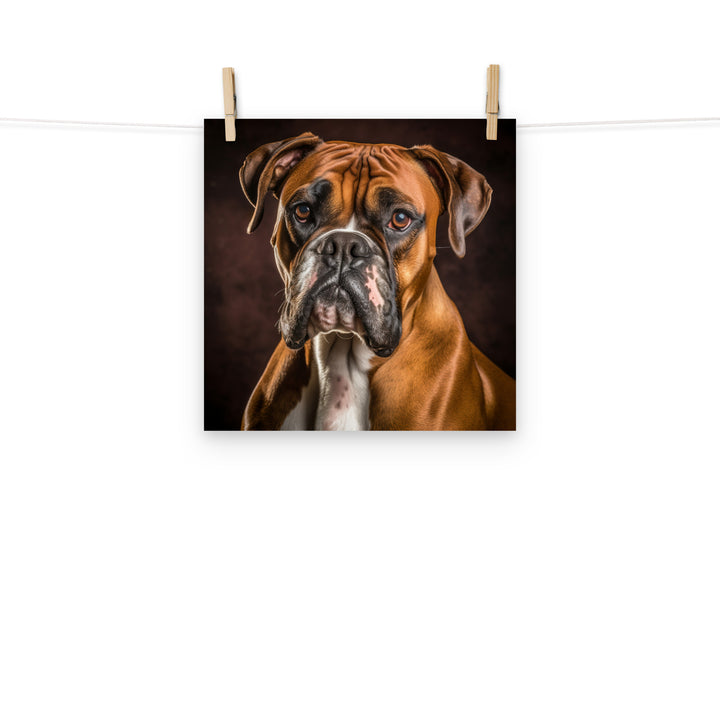 Boxer Photo paper poster - PosterfyAI.com