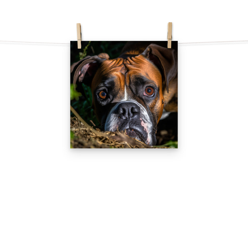 Boxer Photo paper poster - PosterfyAI.com