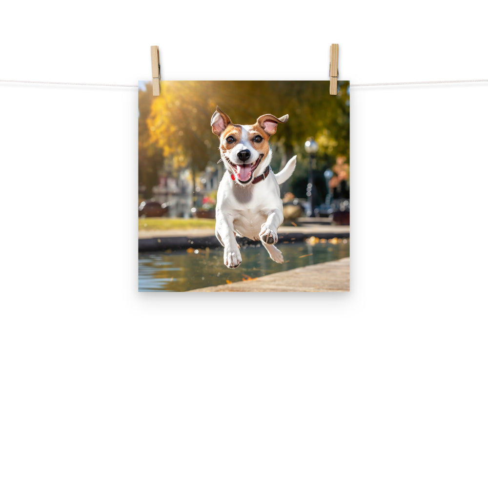 Jack Russell Terrier Photo paper poster - PosterfyAI.com