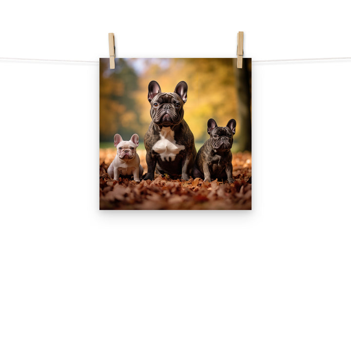 French Bulldog Photo paper poster - PosterfyAI.com