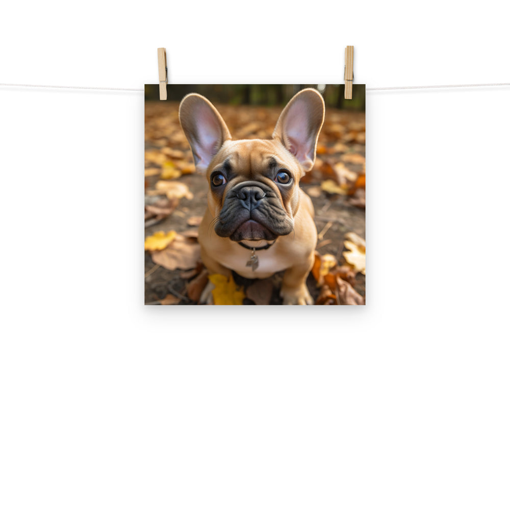 French Bulldog Photo paper poster - PosterfyAI.com