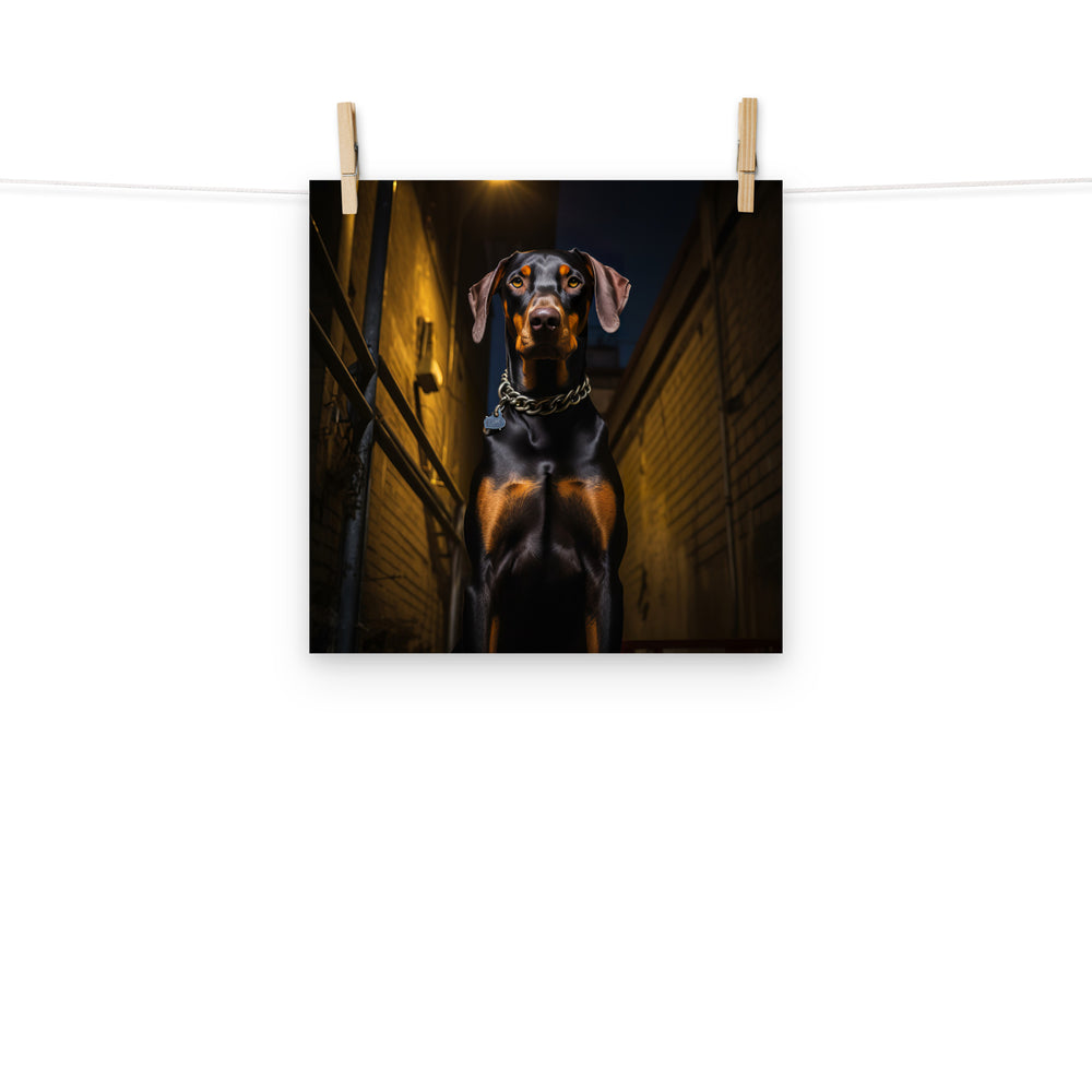 Doberman Photo paper poster - PosterfyAI.com