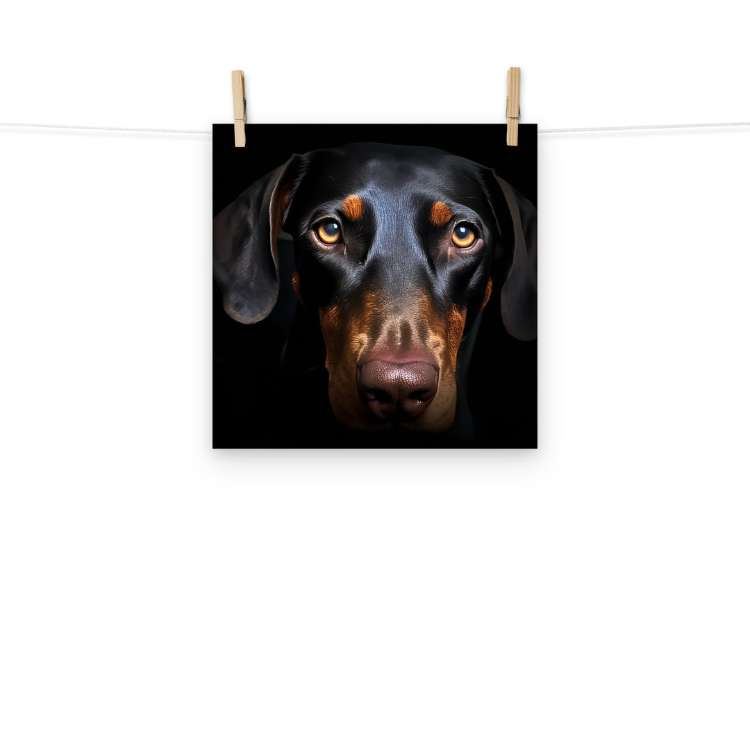 Doberman Photo paper poster - PosterfyAI.com