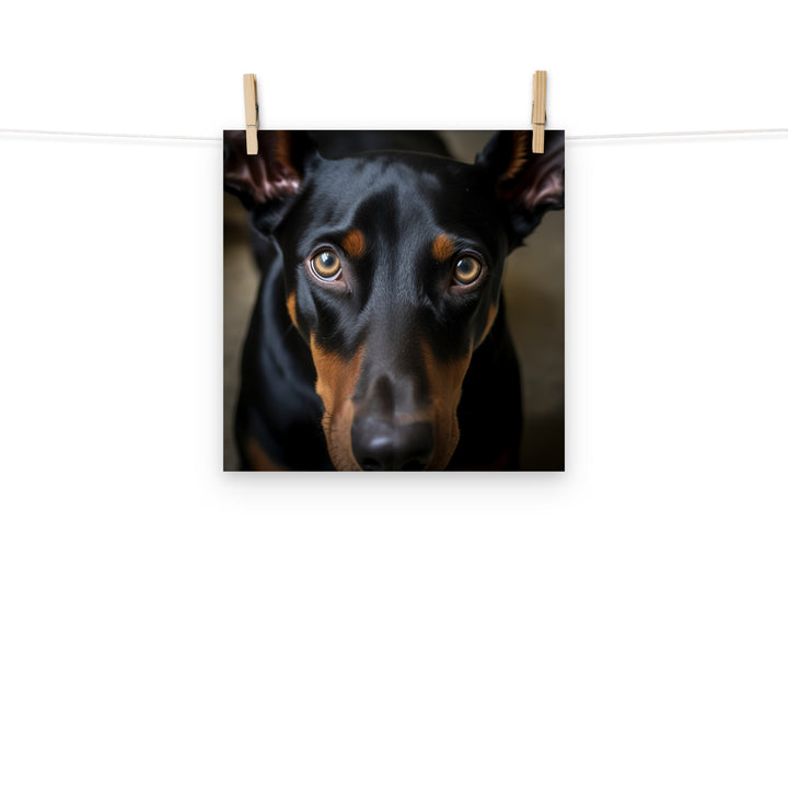 Doberman Photo paper poster - PosterfyAI.com