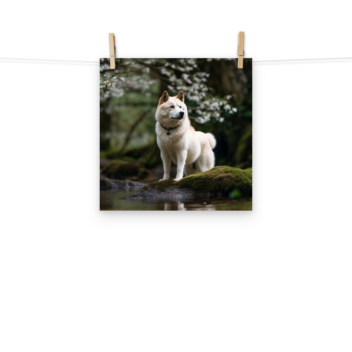 Akita Photo paper poster - PosterfyAI.com