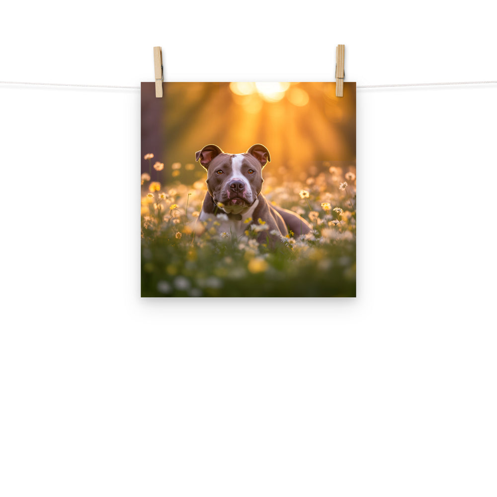 American Staffordshire Terrier Photo paper poster - PosterfyAI.com