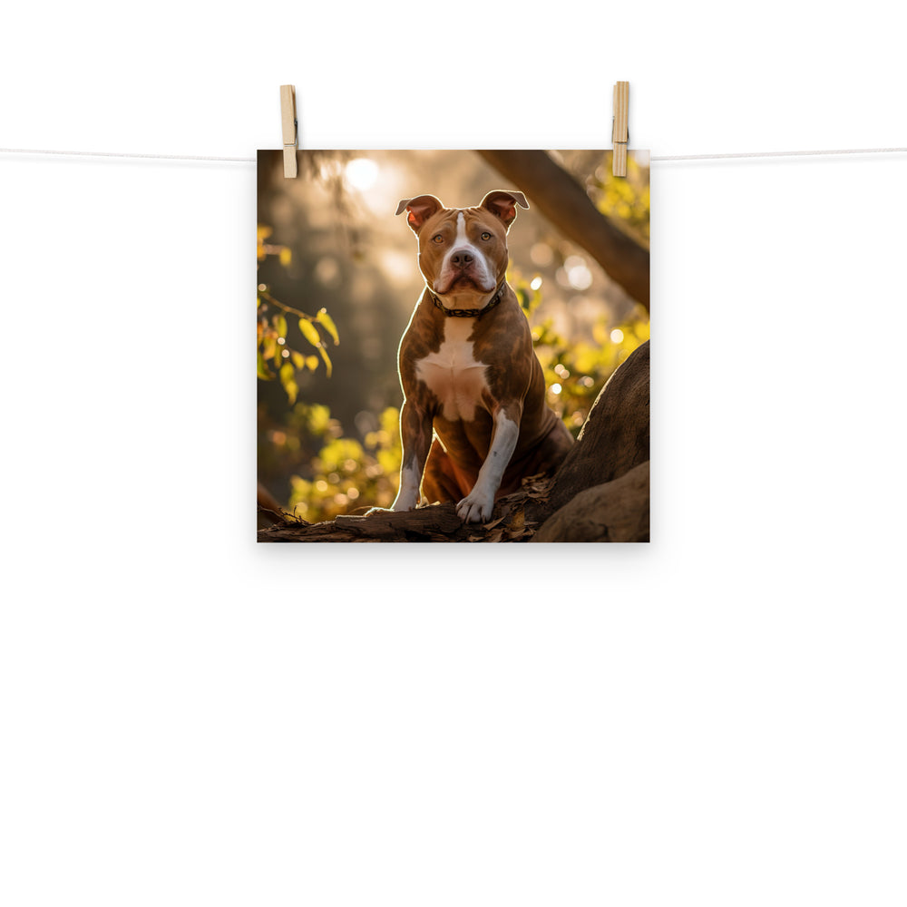 American Staffordshire Terrier Photo paper poster - PosterfyAI.com