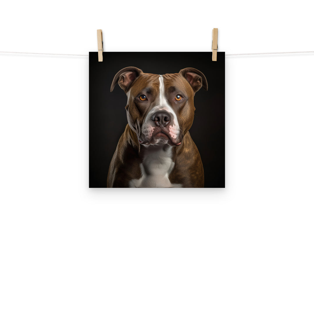 American Staffordshire Terrier Photo paper poster - PosterfyAI.com