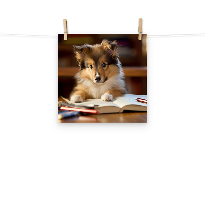 Shetland Sheepdog Photo paper poster - PosterfyAI.com