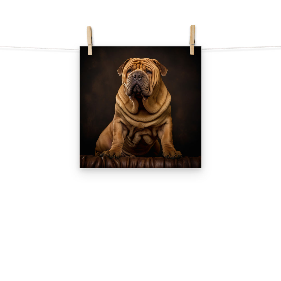 Shar Pei Photo paper poster - PosterfyAI.com