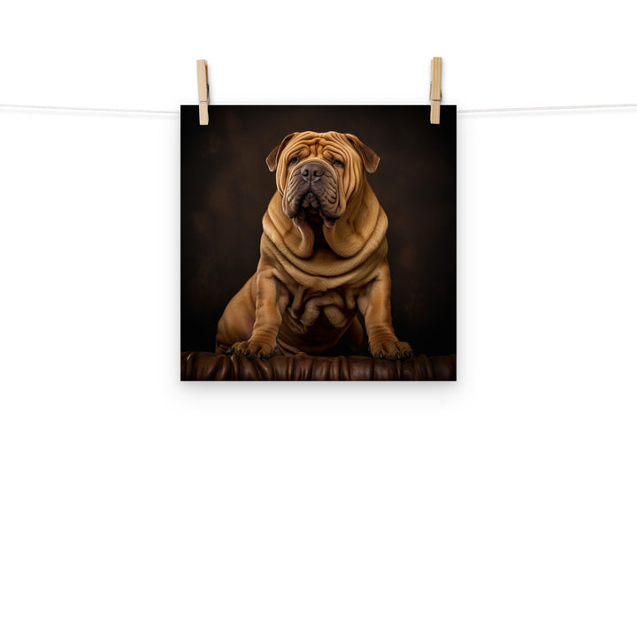 Shar Pei Photo paper poster - PosterfyAI.com